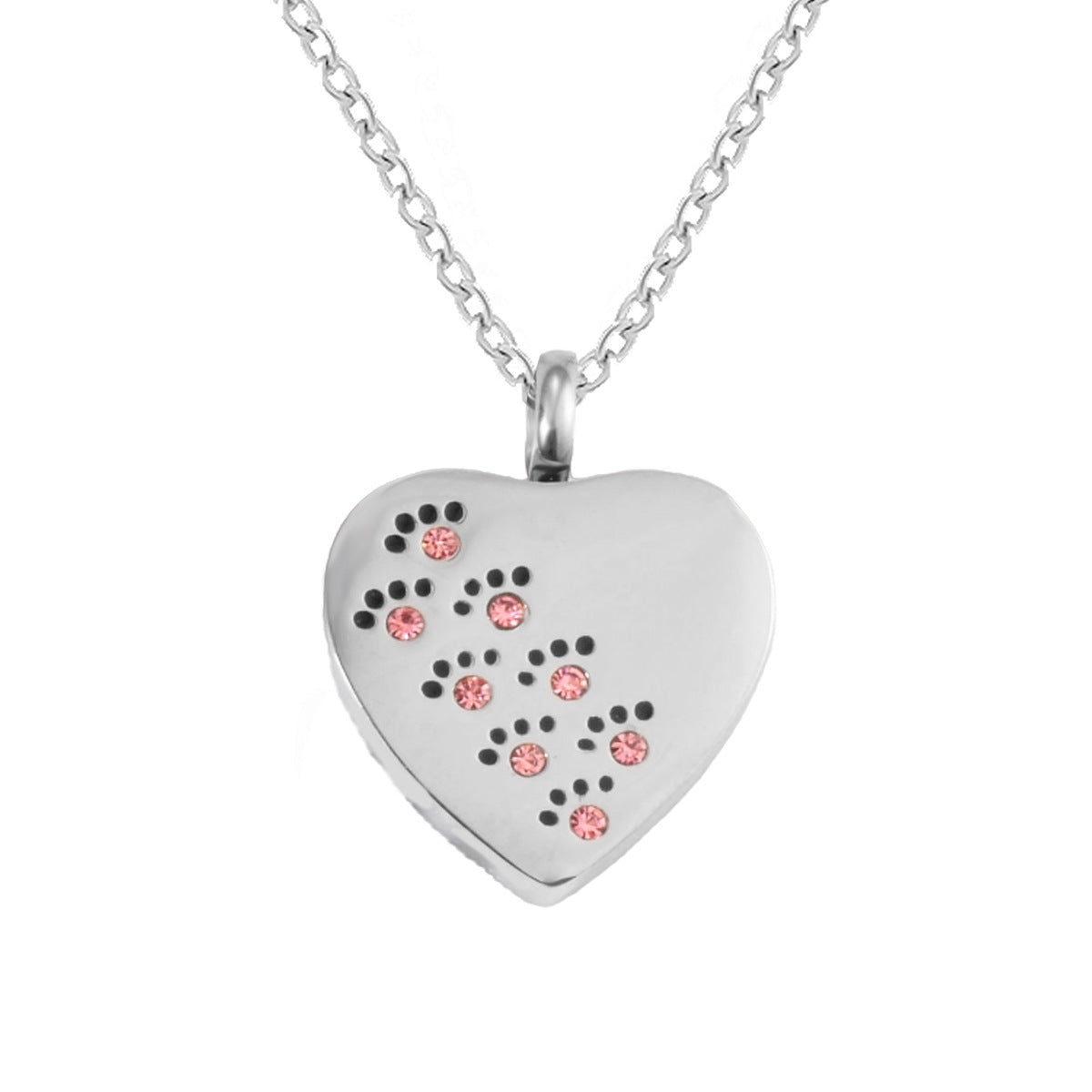 Damen Herzanhänger mit gravierter Botschaft und feiner Edelstahlkette Shop Nory