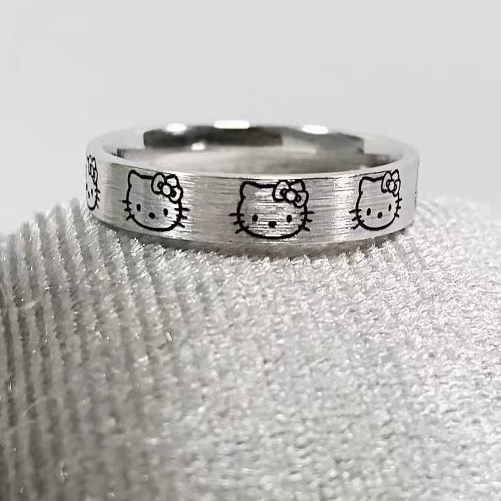 Damenring mit verspieltem Hello Kitty Motiv Shop Nory