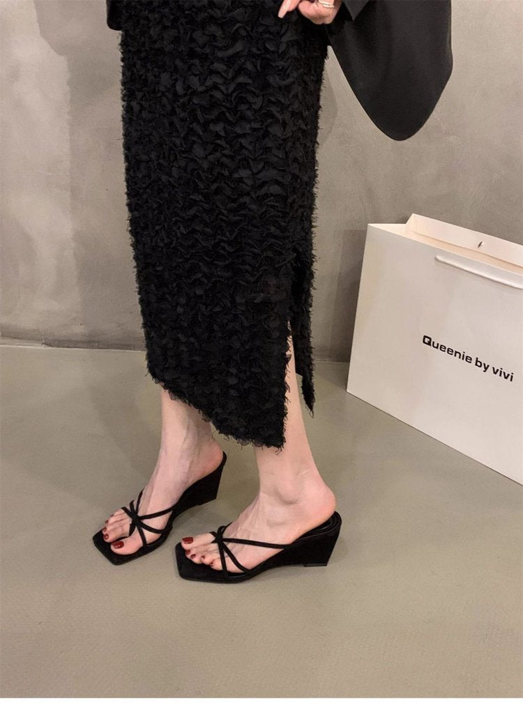 Damen Wedgesandalen mit elegantem Riemchen-Design und bequemer Innensohle Shopnory