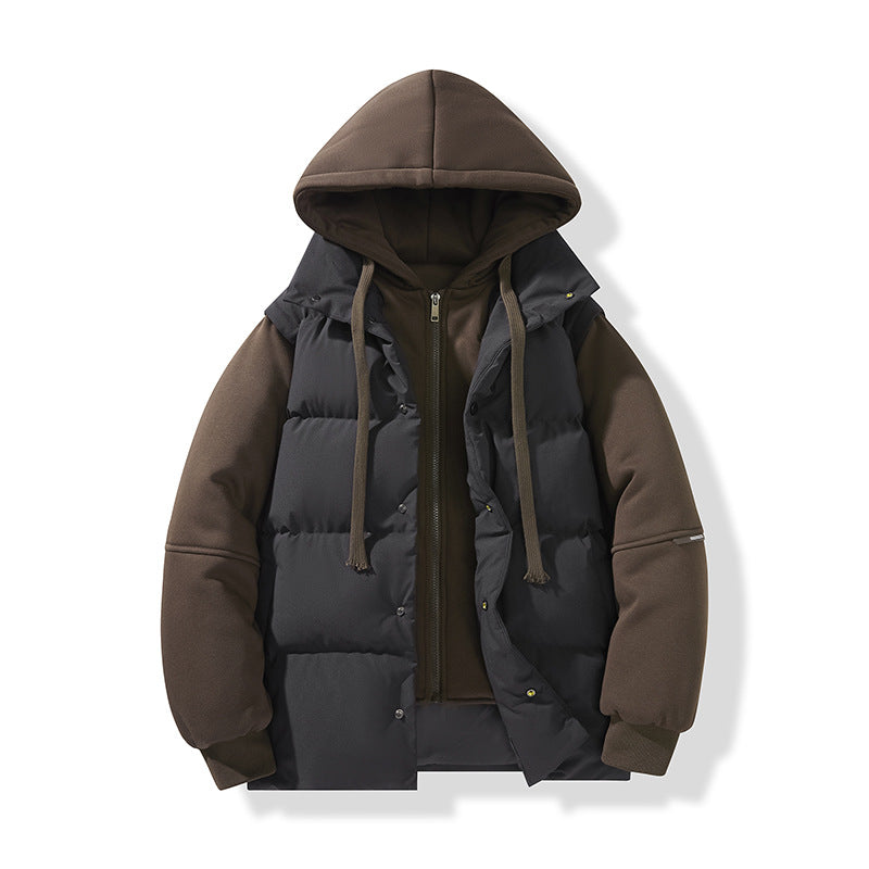 Herren Hybrid-Steppjacke mit integrierter Kapuzen-Fleeceinnenschicht Shop Nory