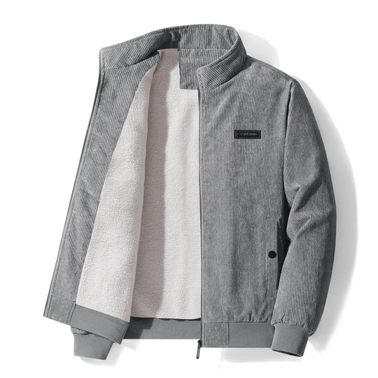 Herren Modische Fleece-Jacke im Cord-Design Shop Nory