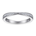 Damen Verlobungsring Set mit elegantem tropfenförmigem Hauptstein und funkelndem Zirkonia-Besatz Shop Nory