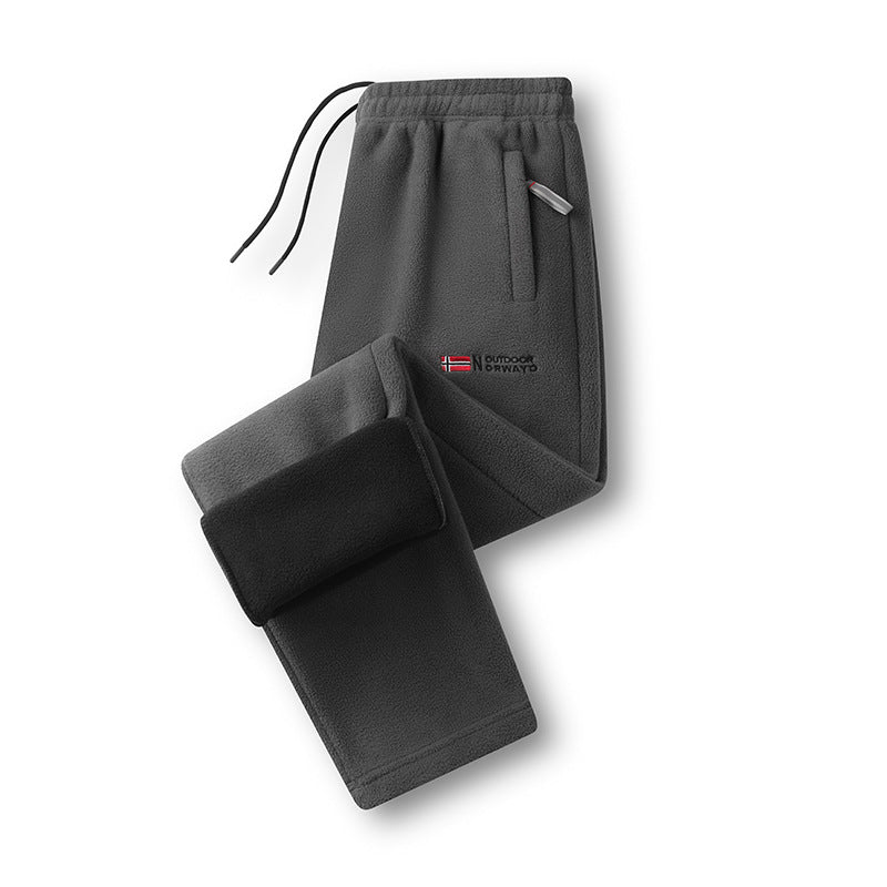 Damen Fleece-Thermohose mit elastischem Bund, Reißverschlusstaschen und weichem Innenfutter Shop Nory