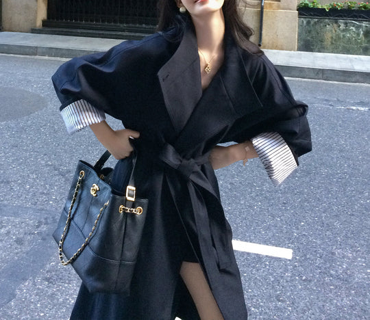 Damen Modische Übergröße Trenchcoat Shop Nory