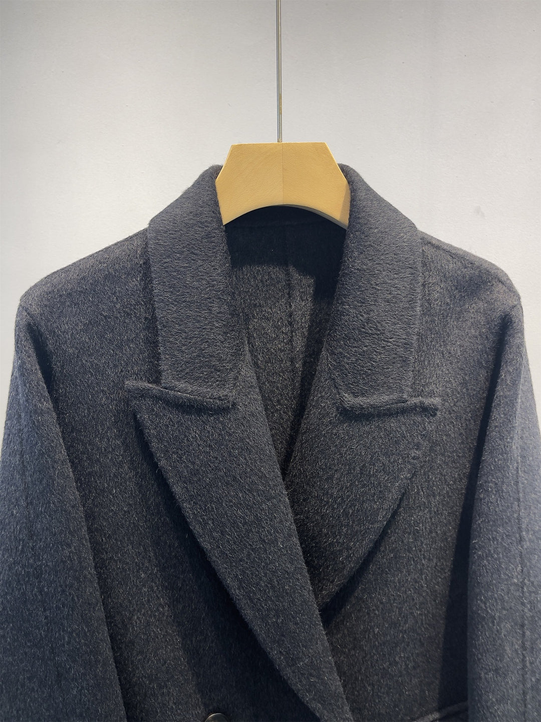 Damen Eleganter Wollmischung Peacoat Shop Nory