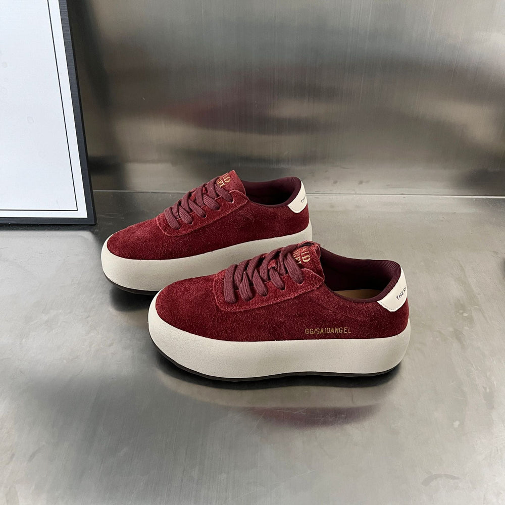 Damen Sneaker aus hochwertigem Wildleder mit dämpfender Sohle Shopnory