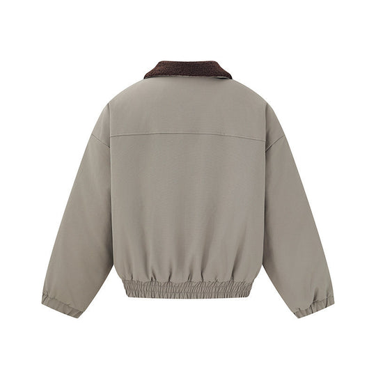Unisex Kurzblouson-Bomberjacke im Boxy-Cut mit Teddykragen Shop Nory