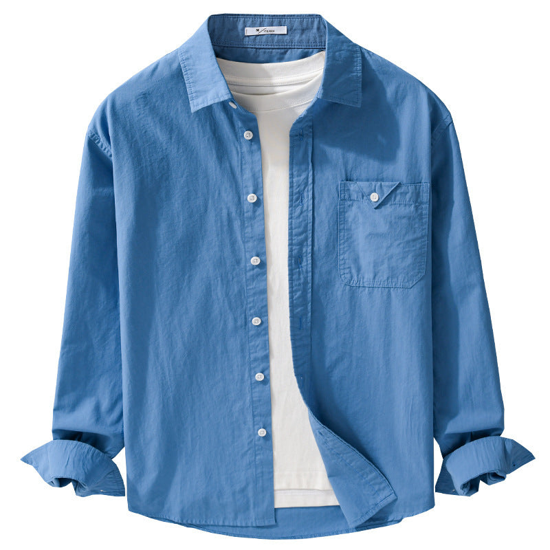 Herren Lagenhemd mit integriertem T-Shirt-Layer und aufgesetzter Brusttasche Shop Nory
