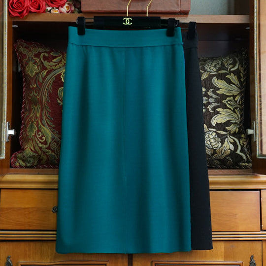 Damen Eleganter Maxirock mit vorderer Schlitzdetail Shop Nory