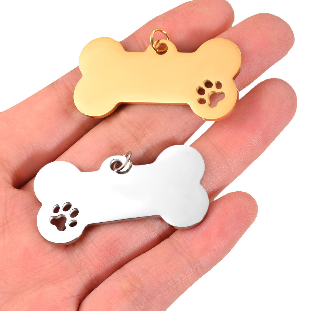 Herren gravierbare Hundemarken in Knochenform Shop Nory