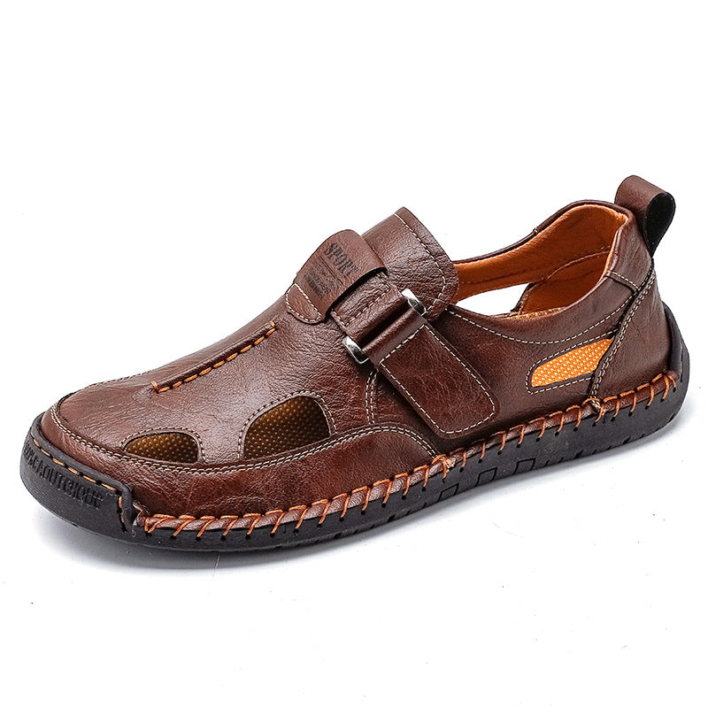 Herren Sportliche Leder-Sandalen mit ergonomischer Sohle