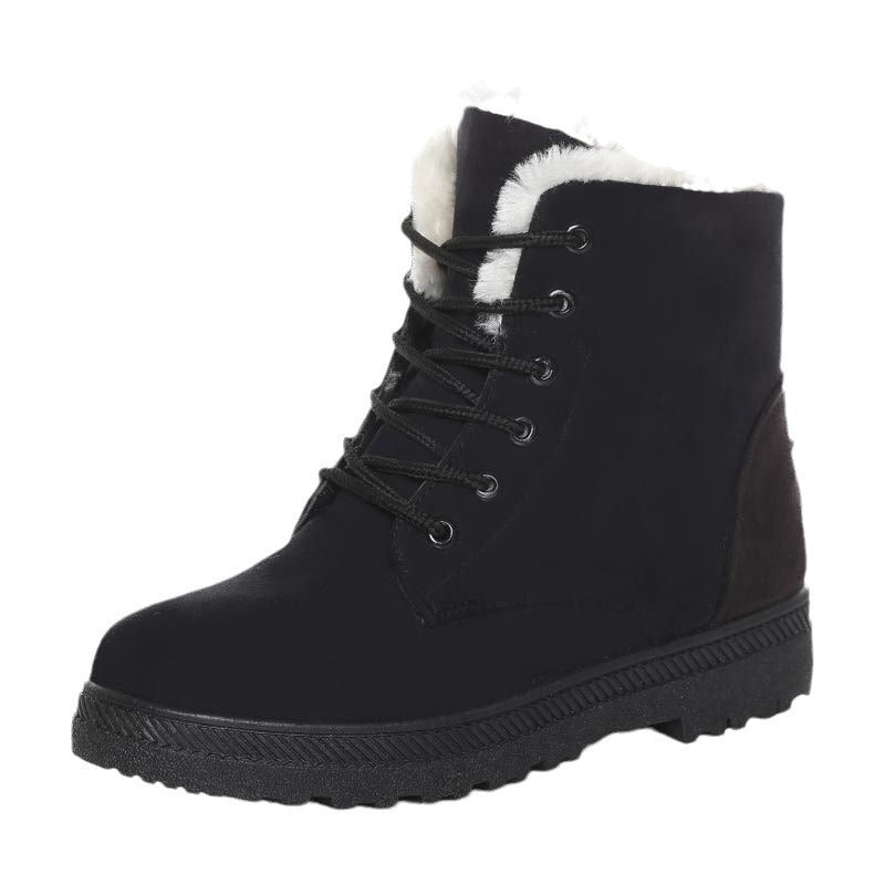 Damen Gefütterte Schnür-Ankleboots mit Teddyfutter und robuster Lug-Sohle Shop Nory