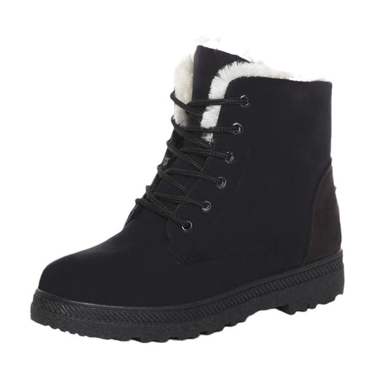 Damen Gefütterte Schnür-Ankleboots mit Teddyfutter und robuster Lug-Sohle Shop Nory