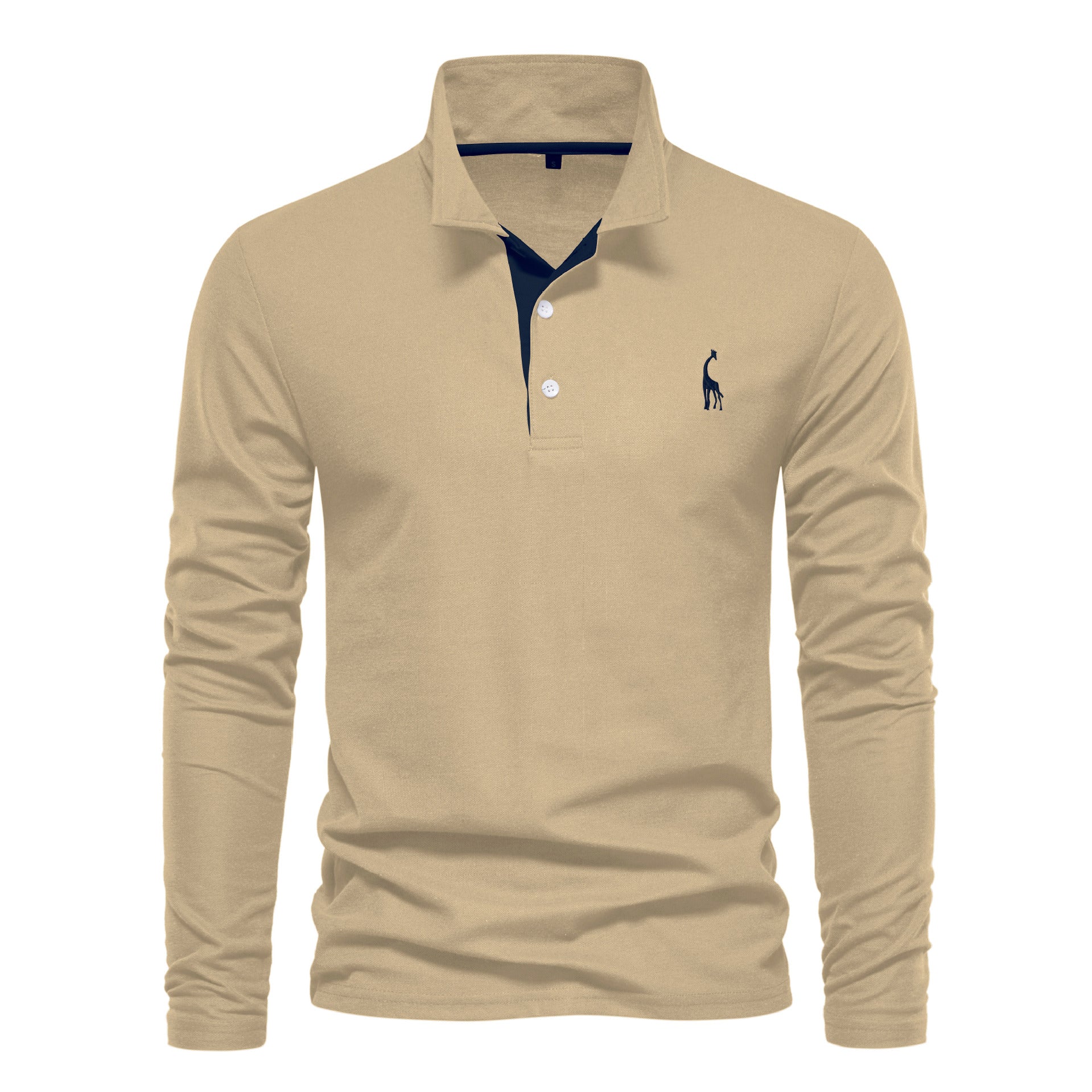 Herren Langarm Poloshirt mit modernem Kragen und atmungsaktiver Baumwollqualität ShopNory