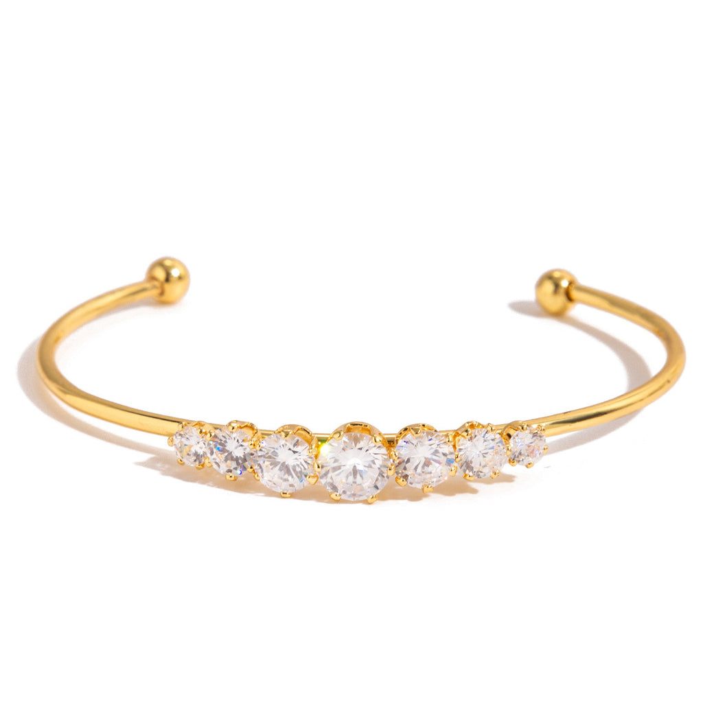 Damen Armband mit funkelnden Kristallen aus rostfreiem Edelstahl Shop Nory