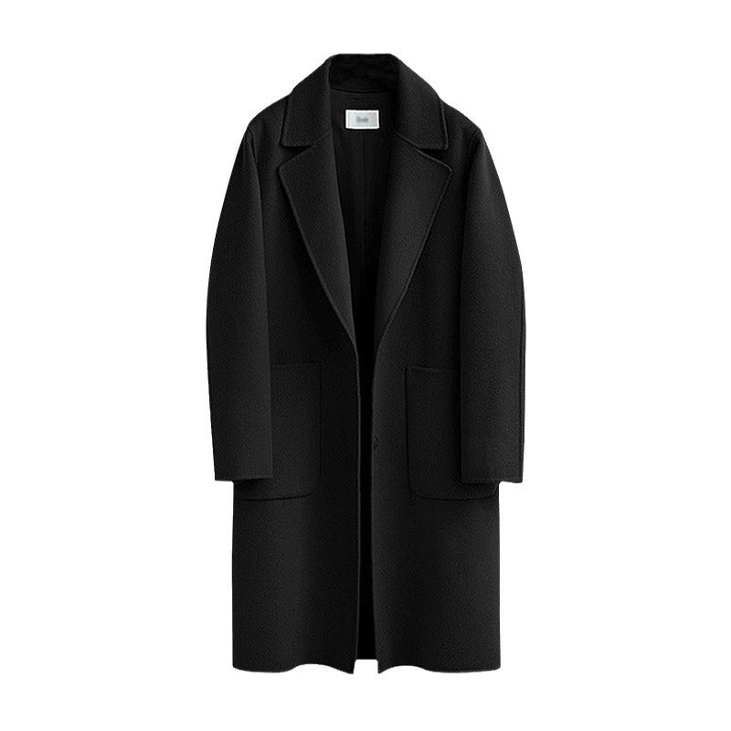 Damen Oversized Wollmix-Mantel mit Reverskragen und aufgesetzten Taschen Shop Nory