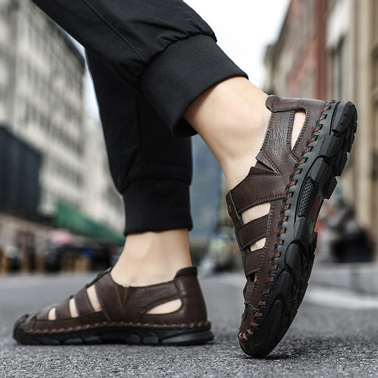 Herren Sandalen mit atmungsaktiven Riemen und rutschfester Sohle Shopnory
