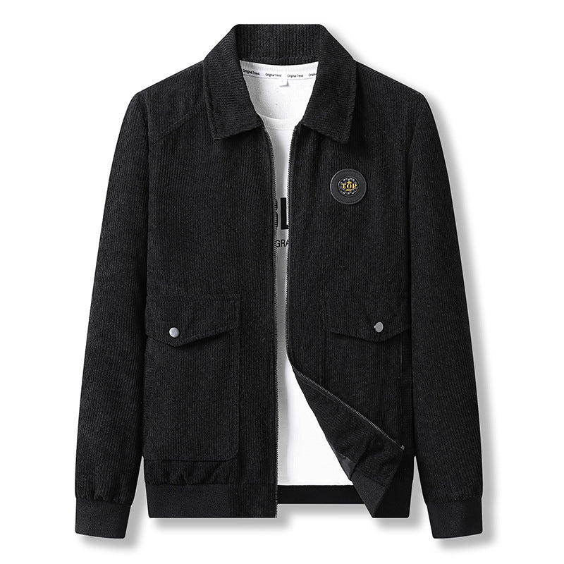 Herren Cordjacke mit praktischem Zip Shop Nory