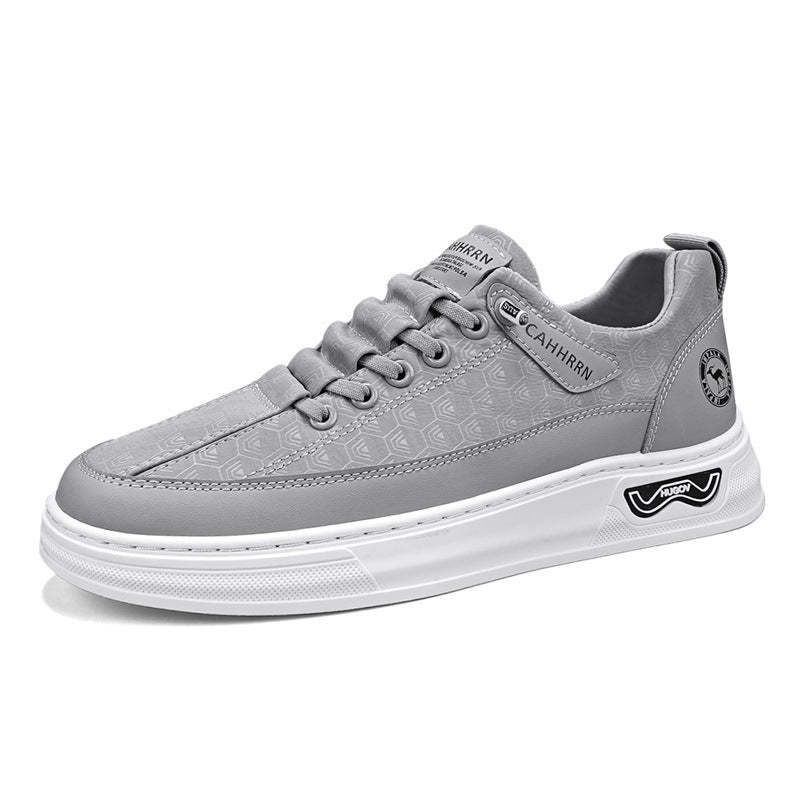 Herren Lässige Low-Top Sneaker mit geprägter Wabenstruktur und dämpfender Plateausohle Shopy Nory