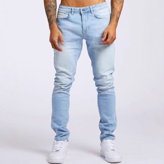 Herren Slim-Fit Jeans mit elastischem Komfortbund und modernen Details