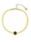 Frauen Sleek Texturierte Goldkette Armband Shop Nory