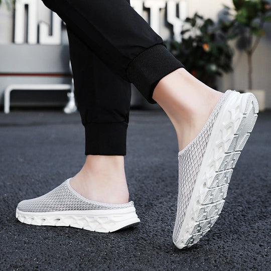 Unisex nan atmungsaktiver Mesh-Muleschuh mit flexibler Wabenlaufsohle und ergonomischem Fußbett