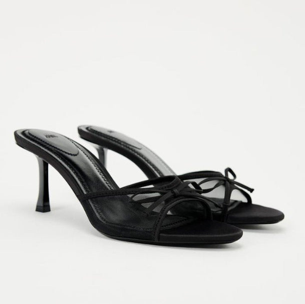 Damen elegante Slingback-Strandsandalen mit filigranem Riemendesign