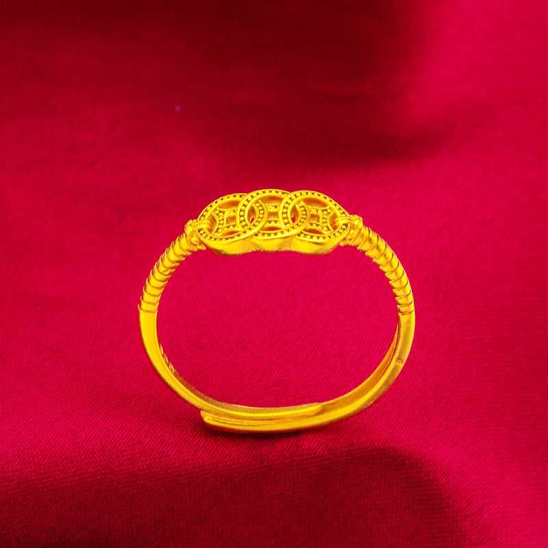 Damen Zierlicher Ring mit floralem Design und funkelnden Akzenten Shop Nory