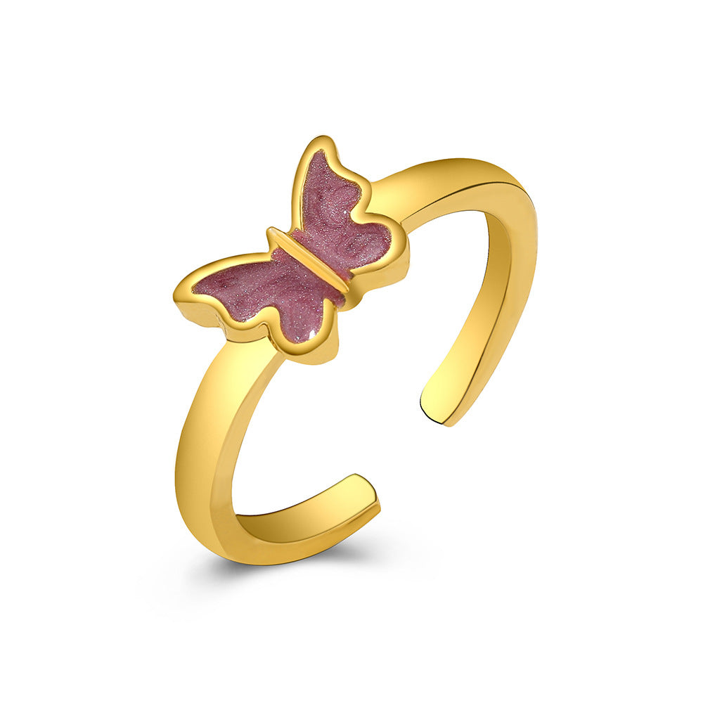 Damen Ring mit kunstvollem Schmetterlingsdesign Shop Nory