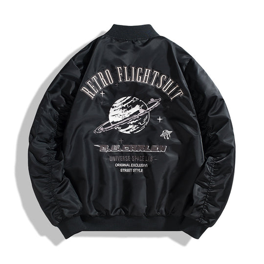 Herren Sportliche Bomberjacke mit stylischen Patches Shop Nory