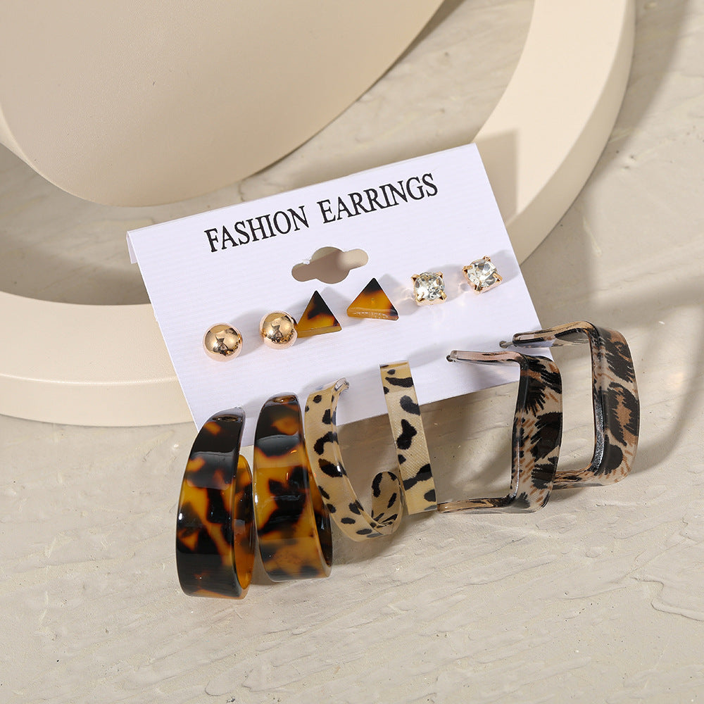 Damen Ohrringe Set mit verschiedenen Designs und kreativen Formen Shop Nory