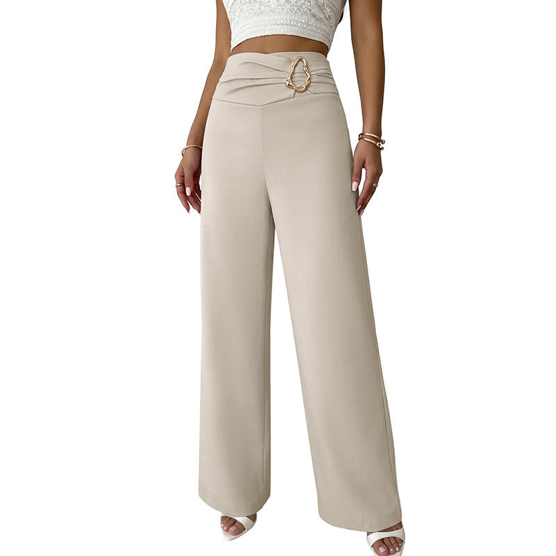 Damen Elegante High-Waist Palazzo-Hose Shop Nory