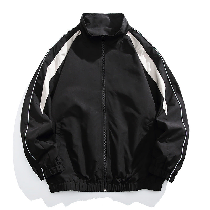 Herren Sportliche Trainingsjacke mit hohem Kragen Shop Nory