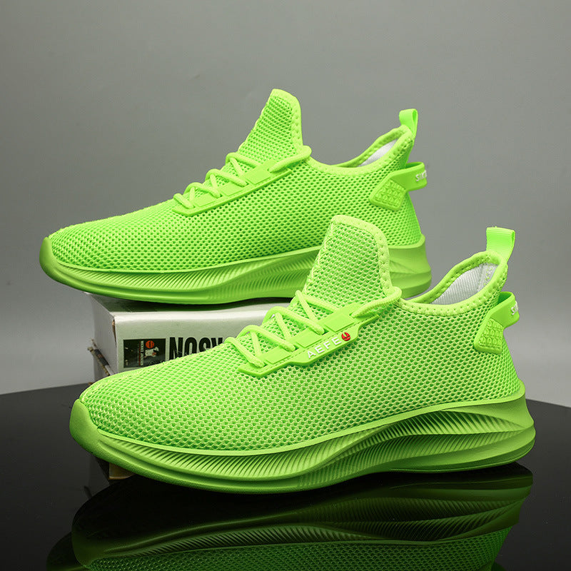 Damen Atmungsaktive Lauf Sneakers mit flexiblem Netzdesign Shopnory