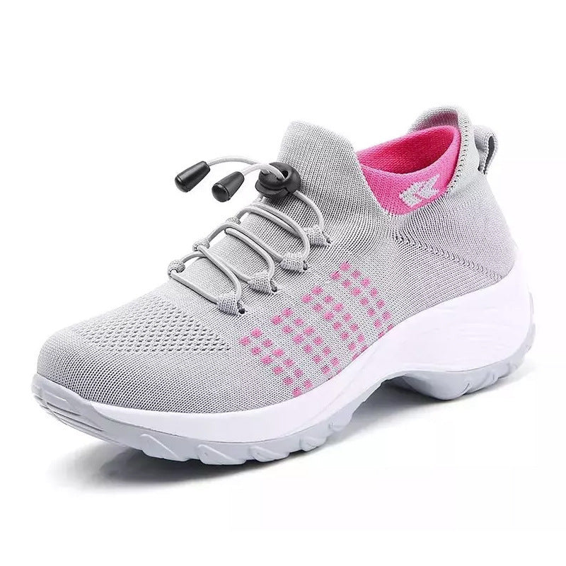 Damen Strick-Sockensneaker mit elastischem Schaft, Schnellzug und dämpfender Plateausohle Shop Nory