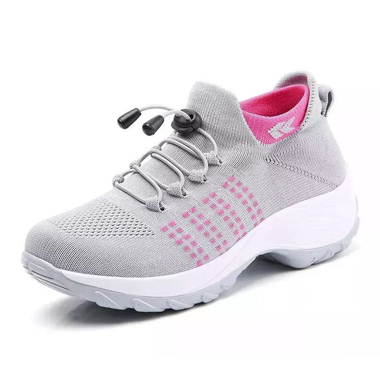 Damen Strick-Sockensneaker mit elastischem Schaft, Schnellzug und dämpfender Plateausohle Shop Nory