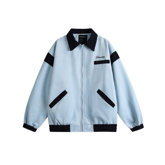 Unisex Harrington-Blousonjacke mit Strukturstoff und Kontrastbesatz Shop Nory