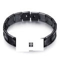 Herren Edelstahlarmband mit modernem Gliederdesign Shop Nory