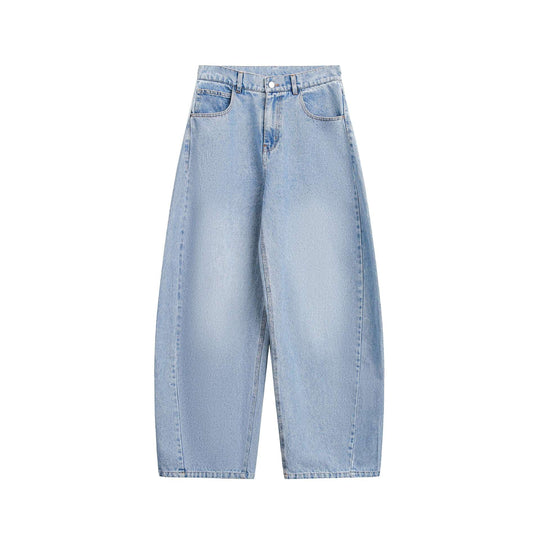 Damen Culotte-Jeans mit weitem Bein, hoher Taille und Frontnaht-Detail Shop Nory