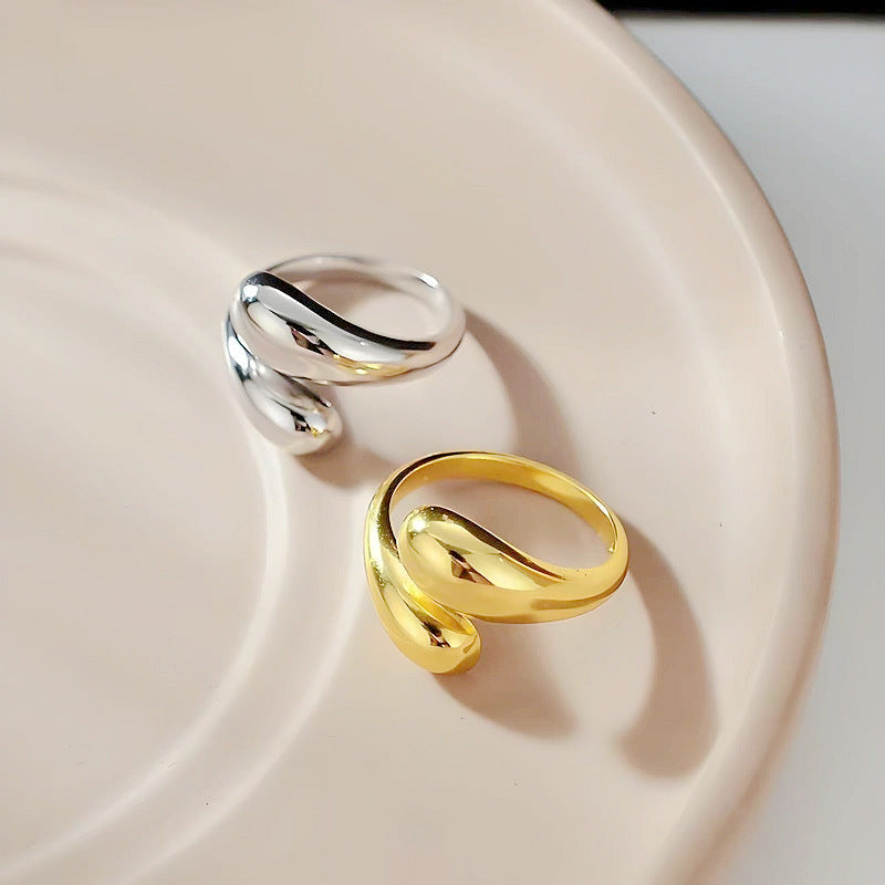 Damen Ring mit kreativem, geschwungenem Design Shop Nory
