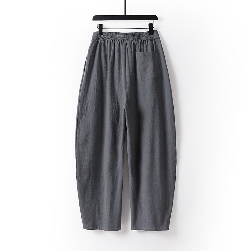 Damen Hochgeschnittene Culotte-Hose mit Bundfalten und elastischem Taillenbund Shop Nory