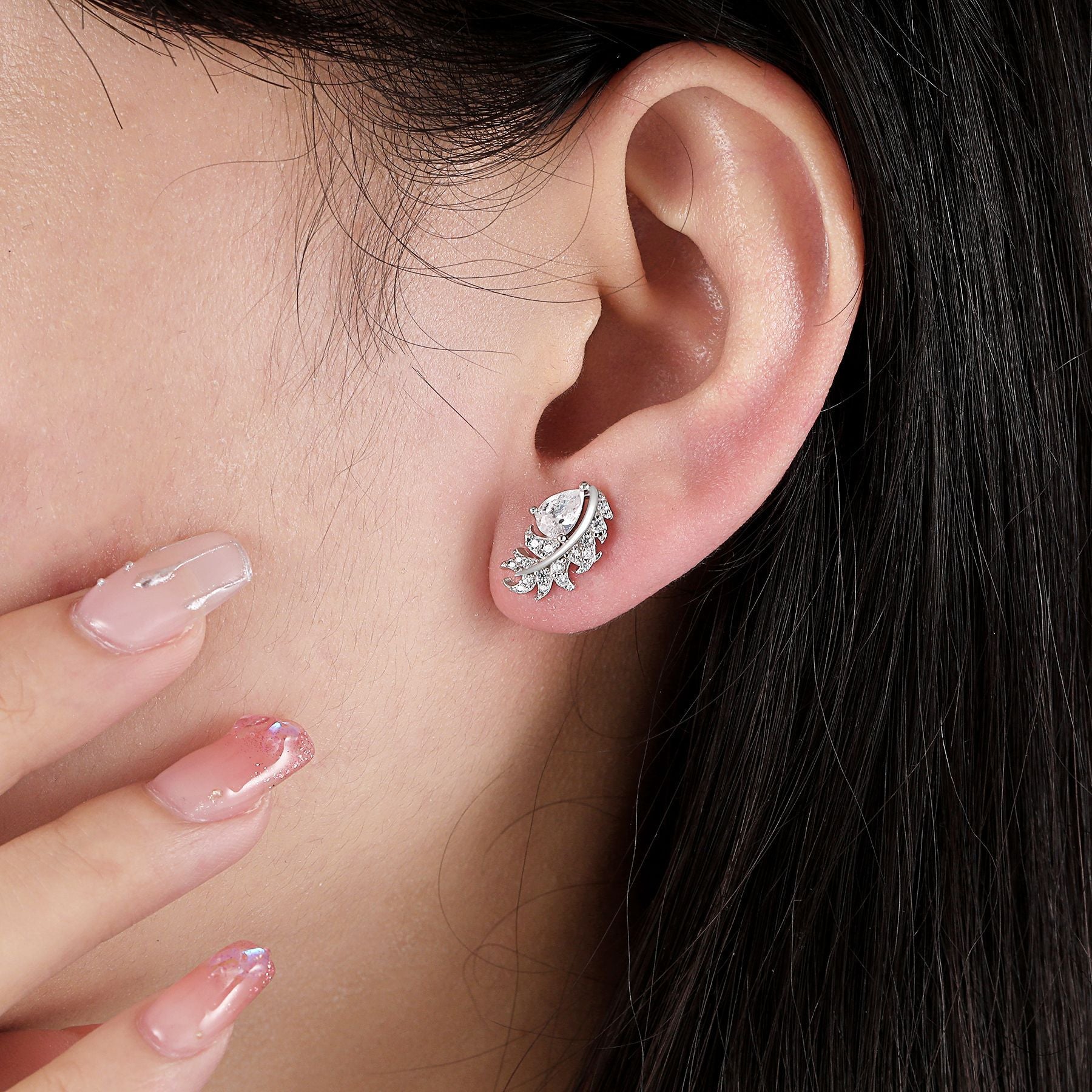 Damen Ring Set mit elegantem geschwungenem Design und funkelnden Zirkonia Shop Nory
