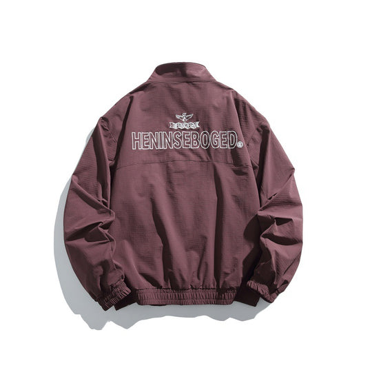 Herren Lässiger Boxy‑Blouson aus strukturierter Microfaser mit Stehkragen, Reißverschluss und aufgesetzten Pattentaschen Shop Nory