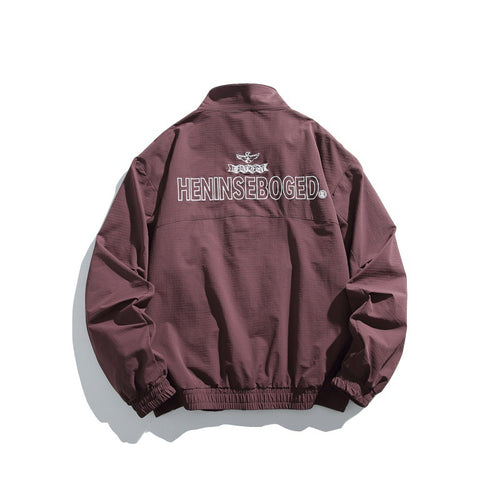 Herren Lässiger Boxy‑Blouson aus strukturierter Microfaser mit Stehkragen, Reißverschluss und aufgesetzten Pattentaschen Shop Nory