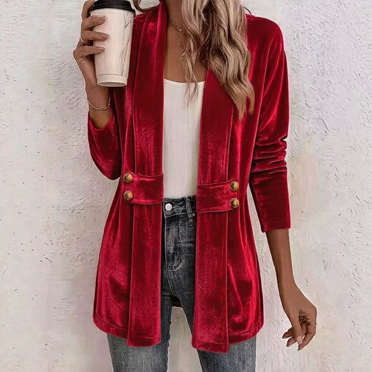 Damen Eleganter Velvet-Blazer Shop Nory