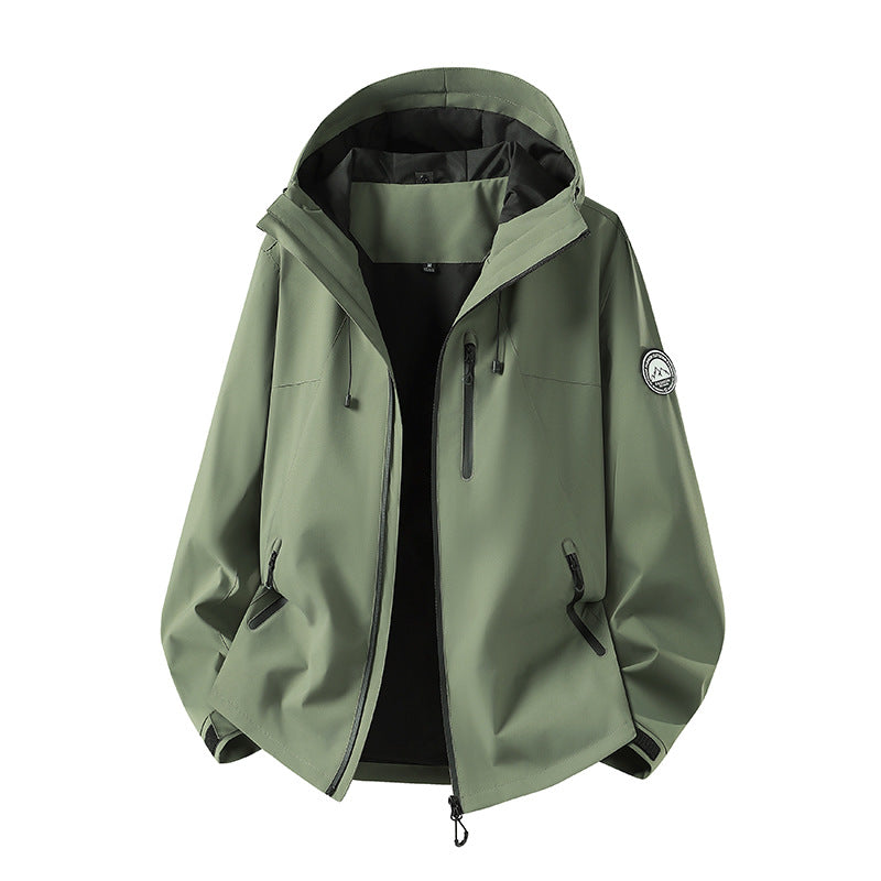 Herren Wasserdichte Softshell-Jacke mit Kapuze und atmungsaktiver Membran Shop Nory