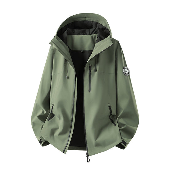 Herren Wasserdichte Softshell-Jacke mit Kapuze und atmungsaktiver Membran Shop Nory