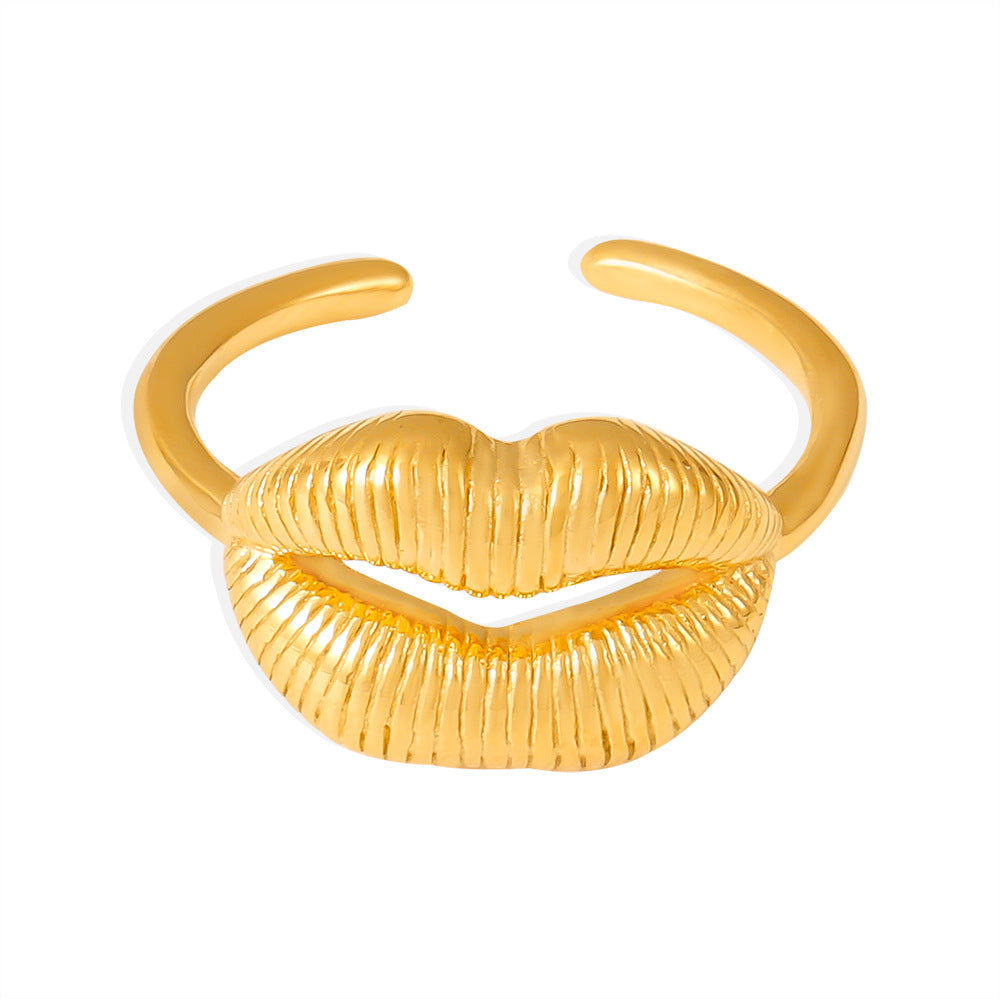 Damen Ring in Lippenform aus Titan Shop Nory
