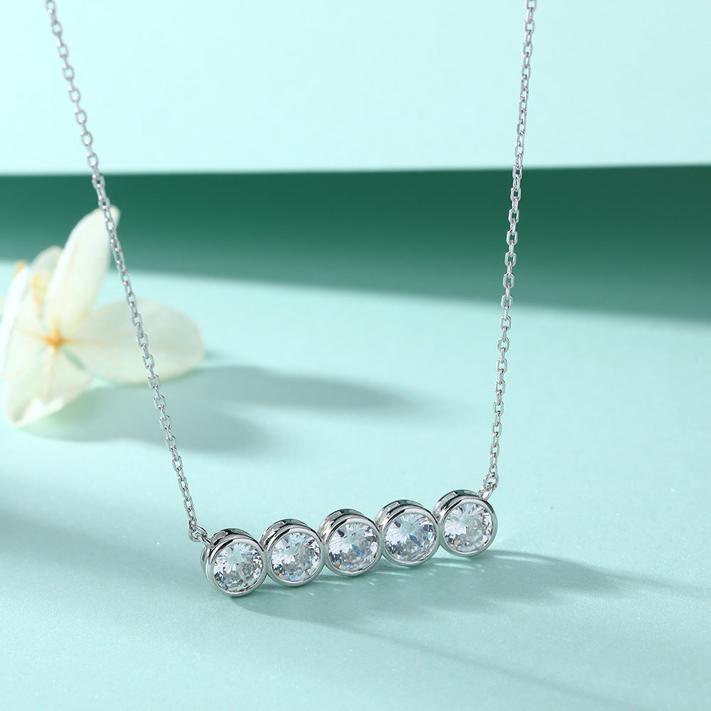 Damen-Halskette mit funkelnden Zirkonia-Elementen Shop Nory