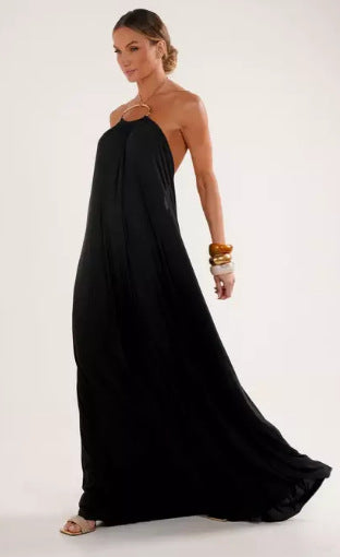 Elegantes Maxikleid mit Halsband